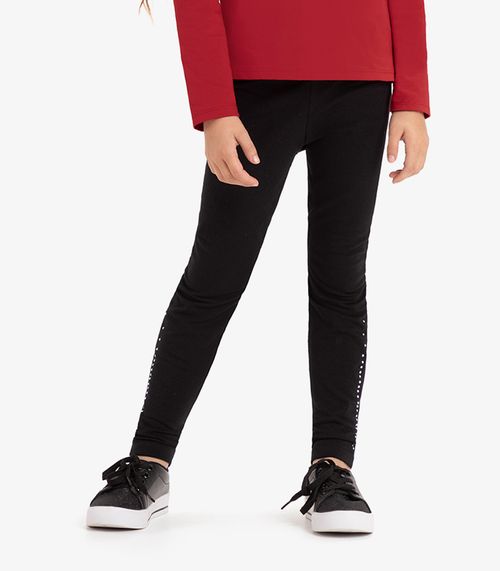 Legging Infantil Em Molecotton Rovi Kids Preto