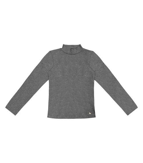 Blusa Feminina Gola Alta Rovitex Cinza