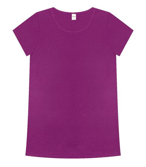 Blusa Básica Alongada Feminina Rovitex Roxo