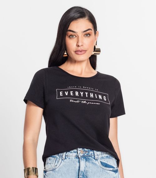 Blusa Feminina Estampada Select Preto