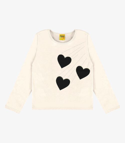Blusa Manga Longa Rovi Kids Bege