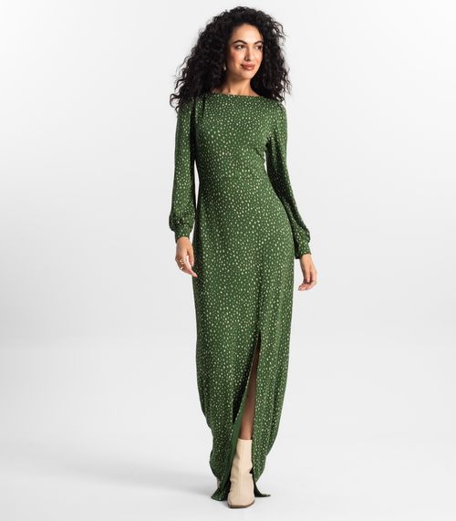 Vestido Longo Feminino Rovitex Verde