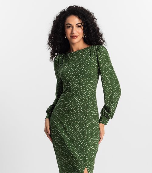 Vestido Longo Feminino Rovitex Verde