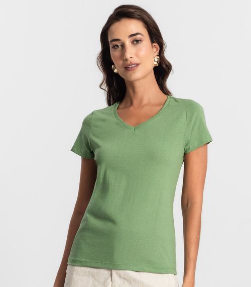 Blusa Feminina Meia Malha 30 Básica KO Verde