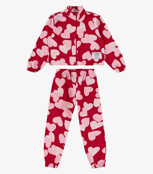 Conjunto Infantil Jaqueta Com Calça Rovi Kids Vermelho