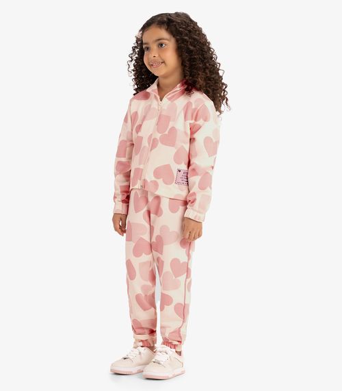 Conjunto Infantil Jaqueta Com Calça Rovi Kids Bege