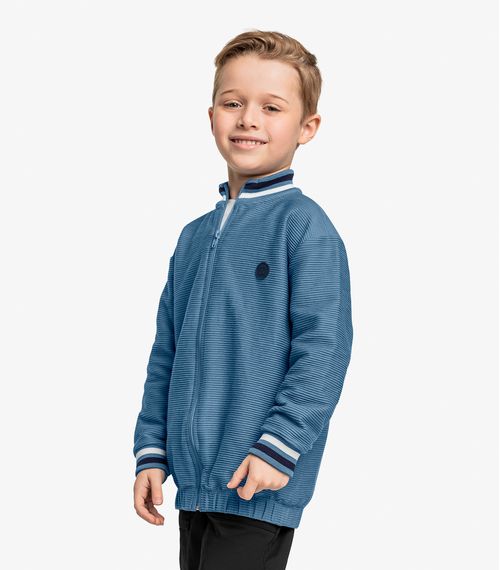 Jaqueta Infantil Masculina Bomber Trick Nick Azul