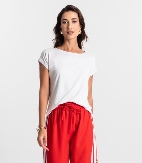 Blusa Feminina Manga Curta KO Branco