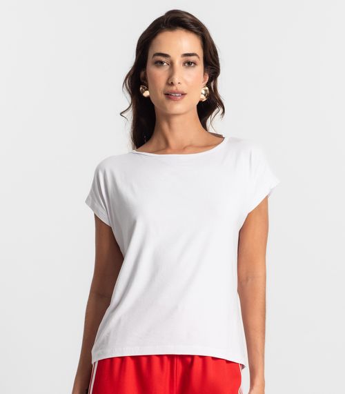Blusa Feminina Manga Curta KO Branco