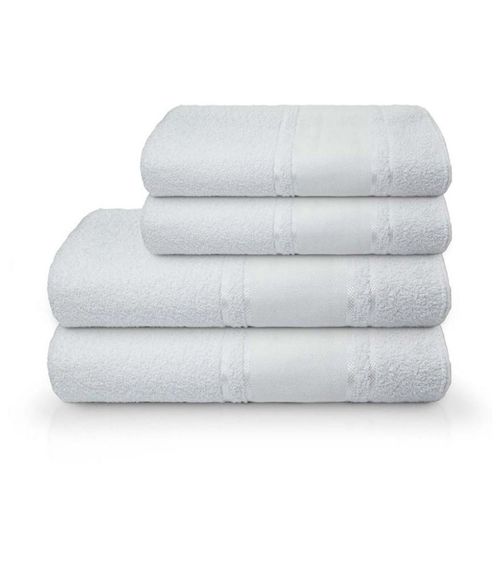 Toalha De Banho Pinta E Borda Camesa Branco
