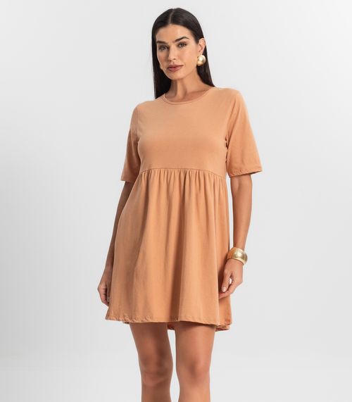 Vestido Feminino Liso Select Marrom