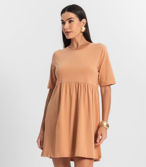 Vestido Feminino Liso Select Marrom