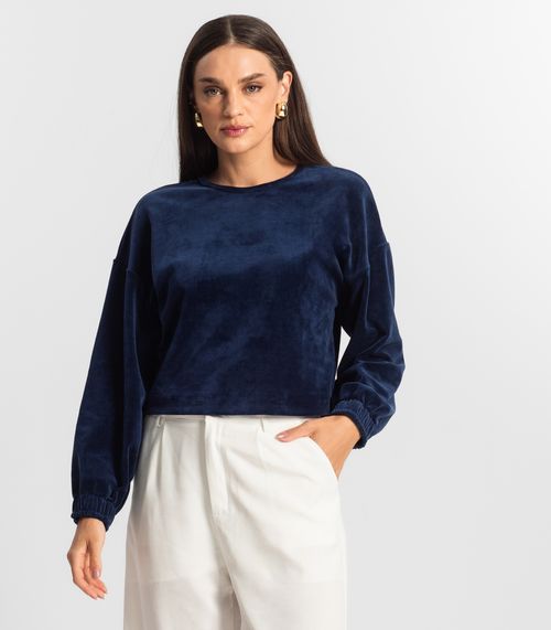 Blusão Feminino Plush Select Azul