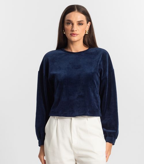 Blusão Feminino Plush Select Azul