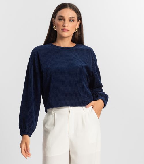 Blusão Feminino Plush Select Azul