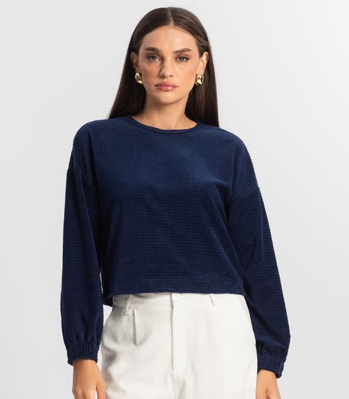 Blusão Feminino Plush Select Azul