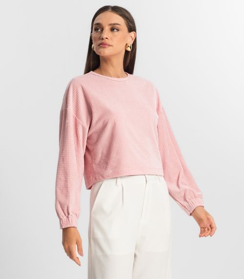 Blusão Feminino Plush Select Rosa