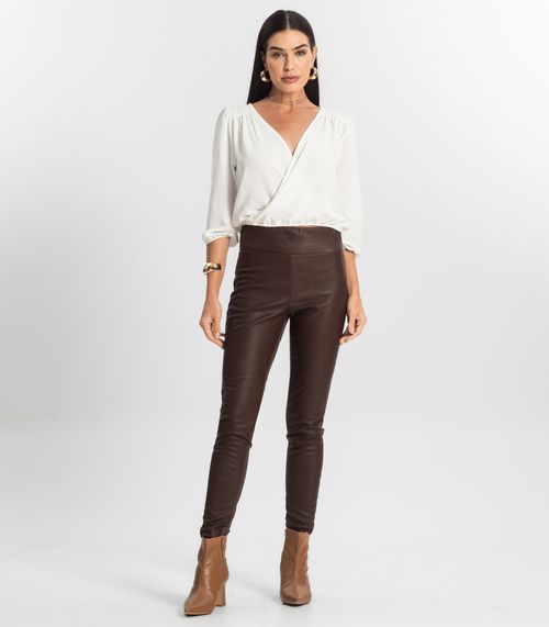 Calça Legging Feminina Rovitex Marrom