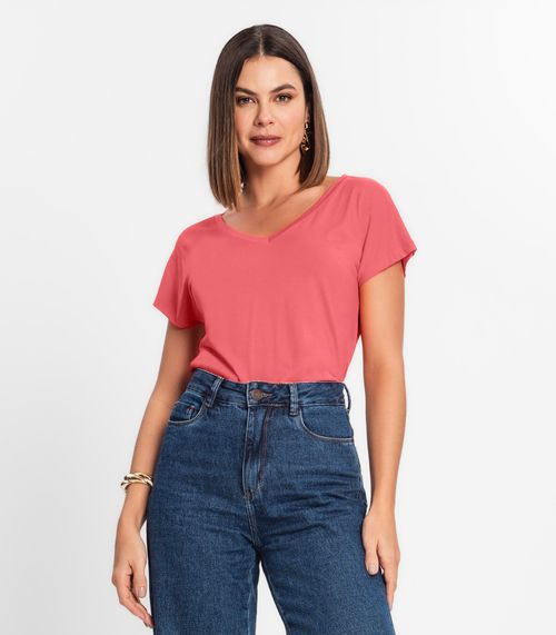 Blusa Feminina Viscotorcion Rovitex Rosa