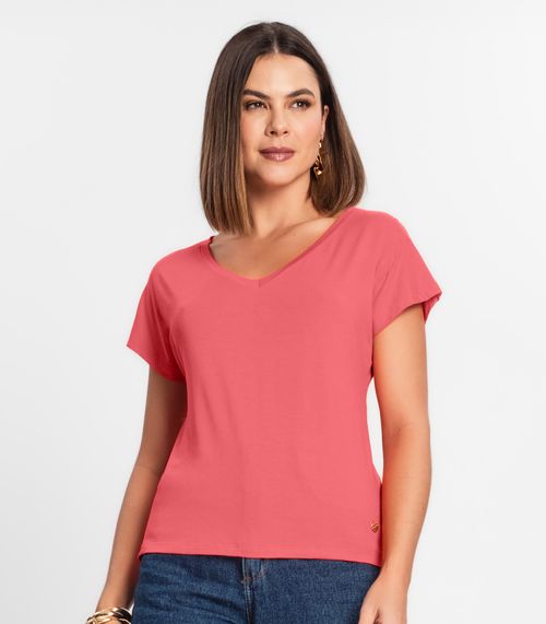 Blusa Feminina Viscotorcion Rovitex Rosa