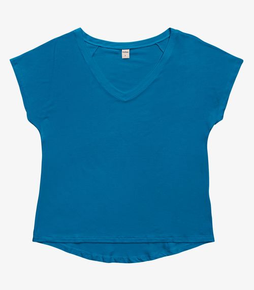Blusa Feminina Viscotorcion Rovitex Azul