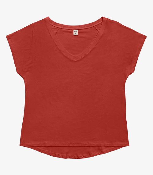 Blusa Feminina Viscotorcion Rovitex Vermelho