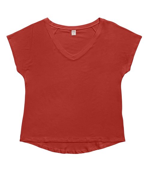 Blusa Feminina Viscotorcion Rovitex Vermelho
