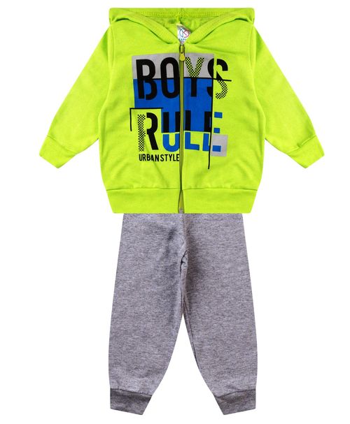 Conjunto De Moletom Infantil Menino Kappes Verde