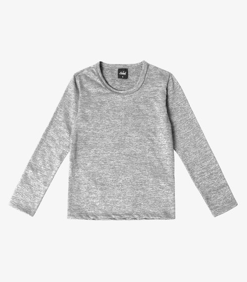 Blusa Manga Longa Infantil Select Cinza