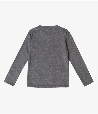 Blusa Manga Longa Infantil Select Cinza