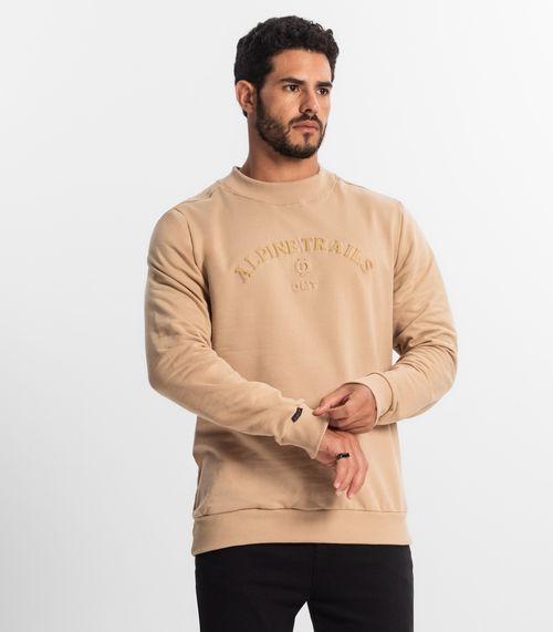 Blusão Masculino Em Moletom Diametro Marrom