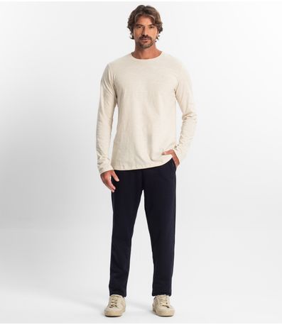 Calça Masculina Plus Size Moletom Premium Diametro Azul
