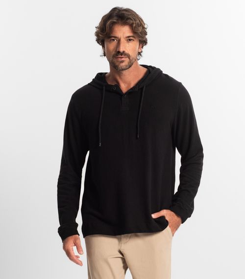 Blusão Masculino Com Capuz Diametro Preto