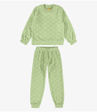 Conjunto Infantil Blusão Com Calça Rovi Kids Verde