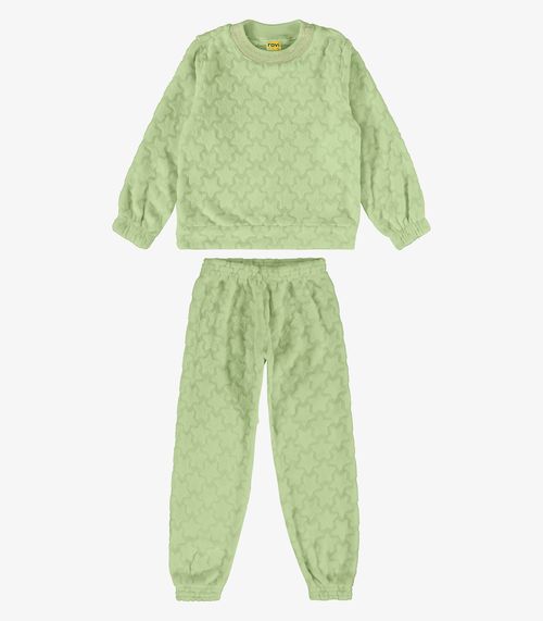 Conjunto Infantil Blusão Com Calça Rovi Kids Verde