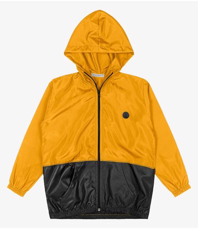 Jaqueta Infantil Masculina Com Capuz Trick Nick Amarelo