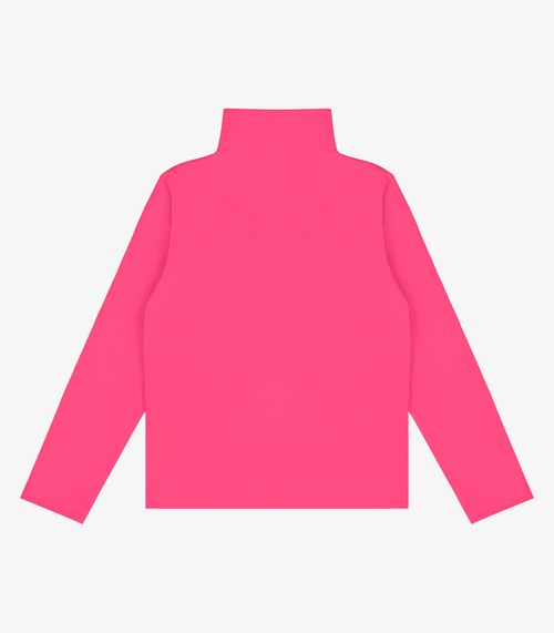 Blusa Manga Longa Infantil Gola Alta Rovitex Kids Rosa