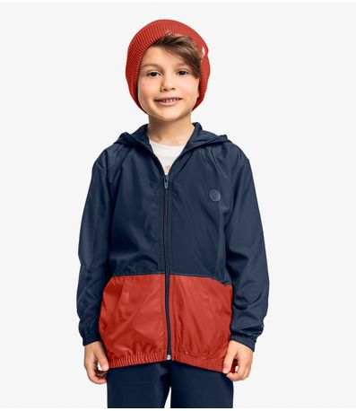 Jaqueta Infantil Masculina Com Capuz Trick Nick Azul