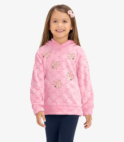 Conjunto Infantil Blusão Com Legging Rovi Kids Rosa