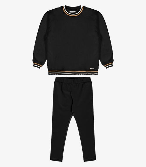 Conjunto de Blusão Com Legging Trick Nick Preto