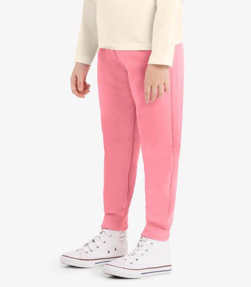 Calça Infantil Moletom Básica Rovitex Kids Rosa