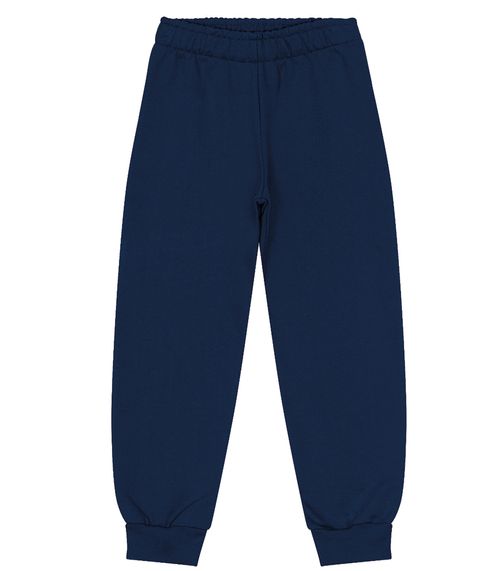 Calça Infantil Moletom Básica Rovitex Kids Azul