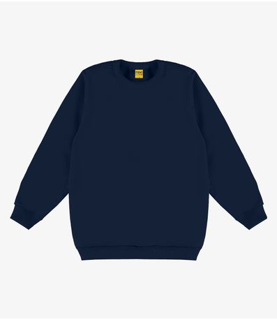 Blusão Infantil Moletom Básico Rovitex Kids Azul