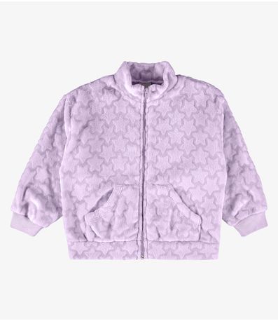 Jaqueta Infantil Pelinho Rovi Kids Roxo