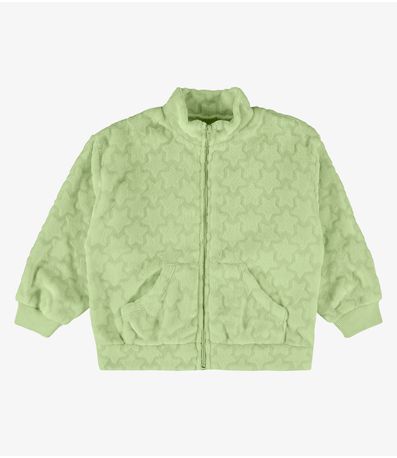 Jaqueta Infantil Pelinho Rovi Kids Verde