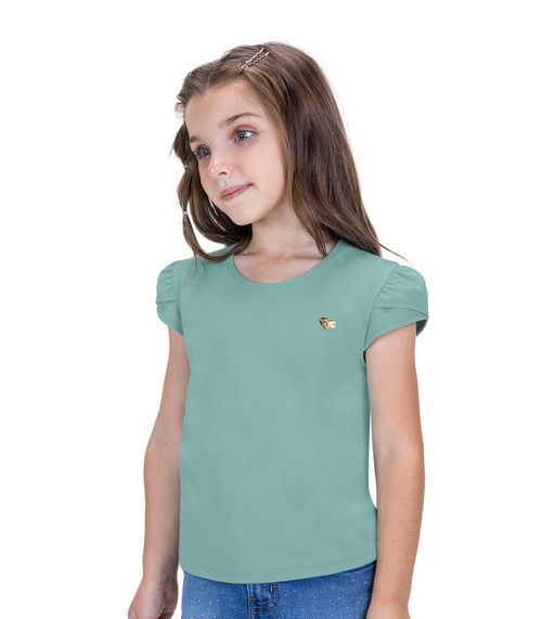 Blusa Infantil Feminina Cotton Leve Trick Nick Verde