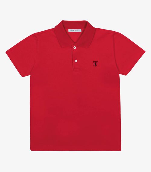 Camisa Polo Infantil Trick Nick Vermelho