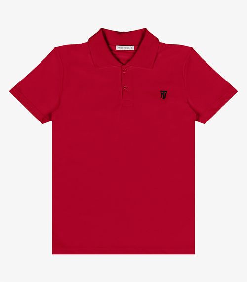 Camisa Polo Infantil Trick Nick Vermelho