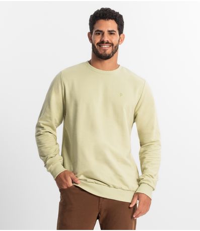 Blusão Masculino Plus Size Moletom Básico Diametro Verde
