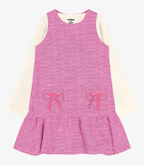 Conjunto Vestido Com Blusa Trick Nick Rosa